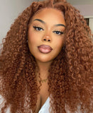 Kinky curly HD Lace, Copper Brown