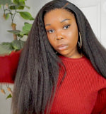 Brazilian Kinky Straight Lace Wig 13x6