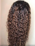 Ocean Curl Transparent Lace Wig/ Pre Plucked